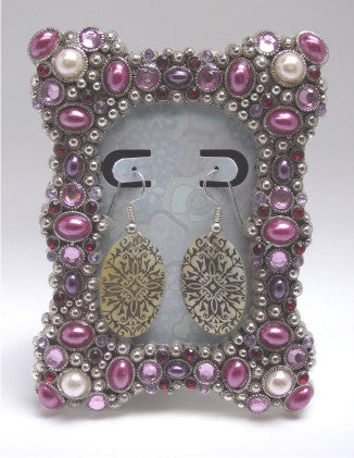 Small Earring Display Frame Project. Great for special gift or special earrings!