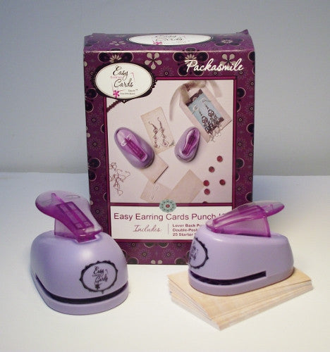 Easy Earring Cards Corner Necklace Card Punch, Purple