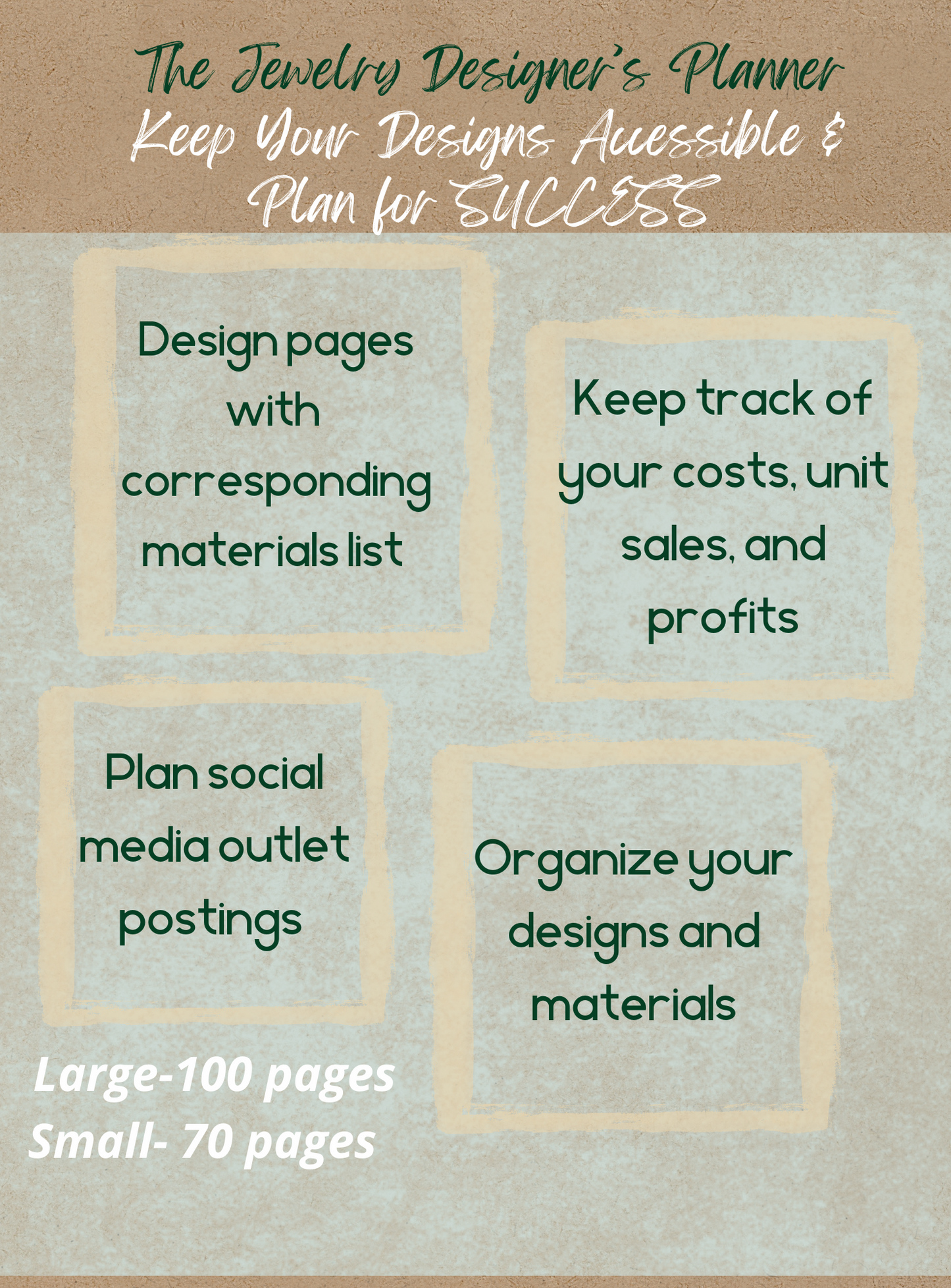 The Jewelry Designer's Planner (Purse Size)