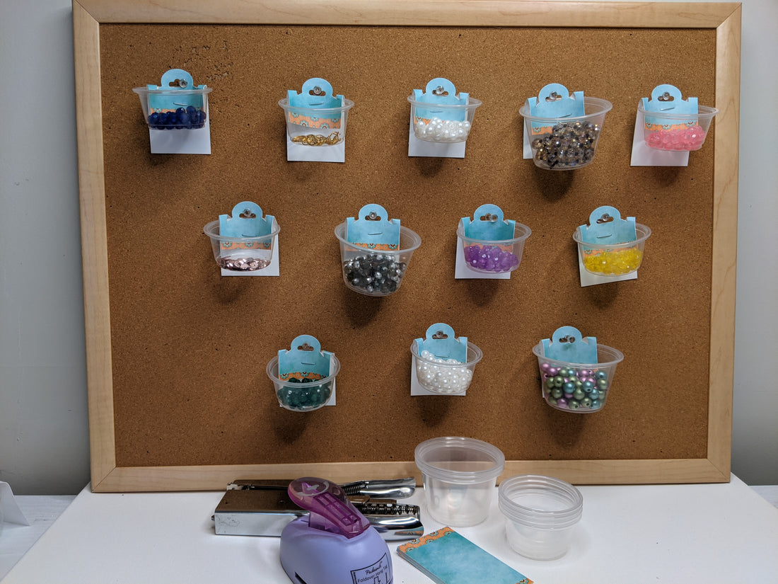 DIY bead organization while you work!