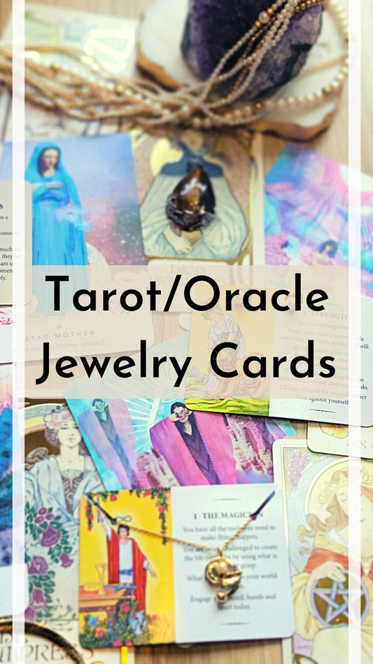 Tarot/Oracle Cards as Jewelry Cards