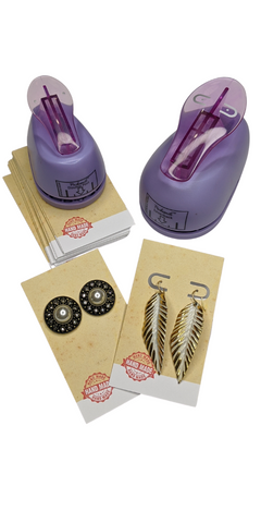 Packasmile earring card maker double post with package of cards